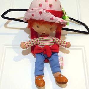 Strawberry shortcake plush backpack vintage 2003 y2k